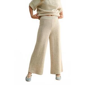 NEW MIOU MUSE salt and pepper knitted pants in salt and pepper